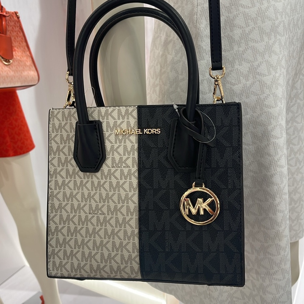 Michael Kors Mercer Medium Two-Tone Logo Crossbody Bag
Black Multi - Picture 15 of 16